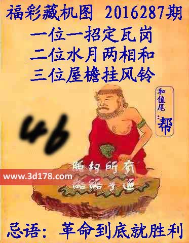 3d第2016287期正版藏机图忌语：革命到底就胜利