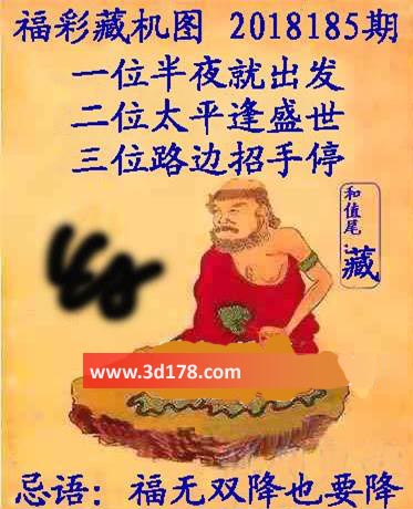 第2018185期3d正版藏机图和尾：藏